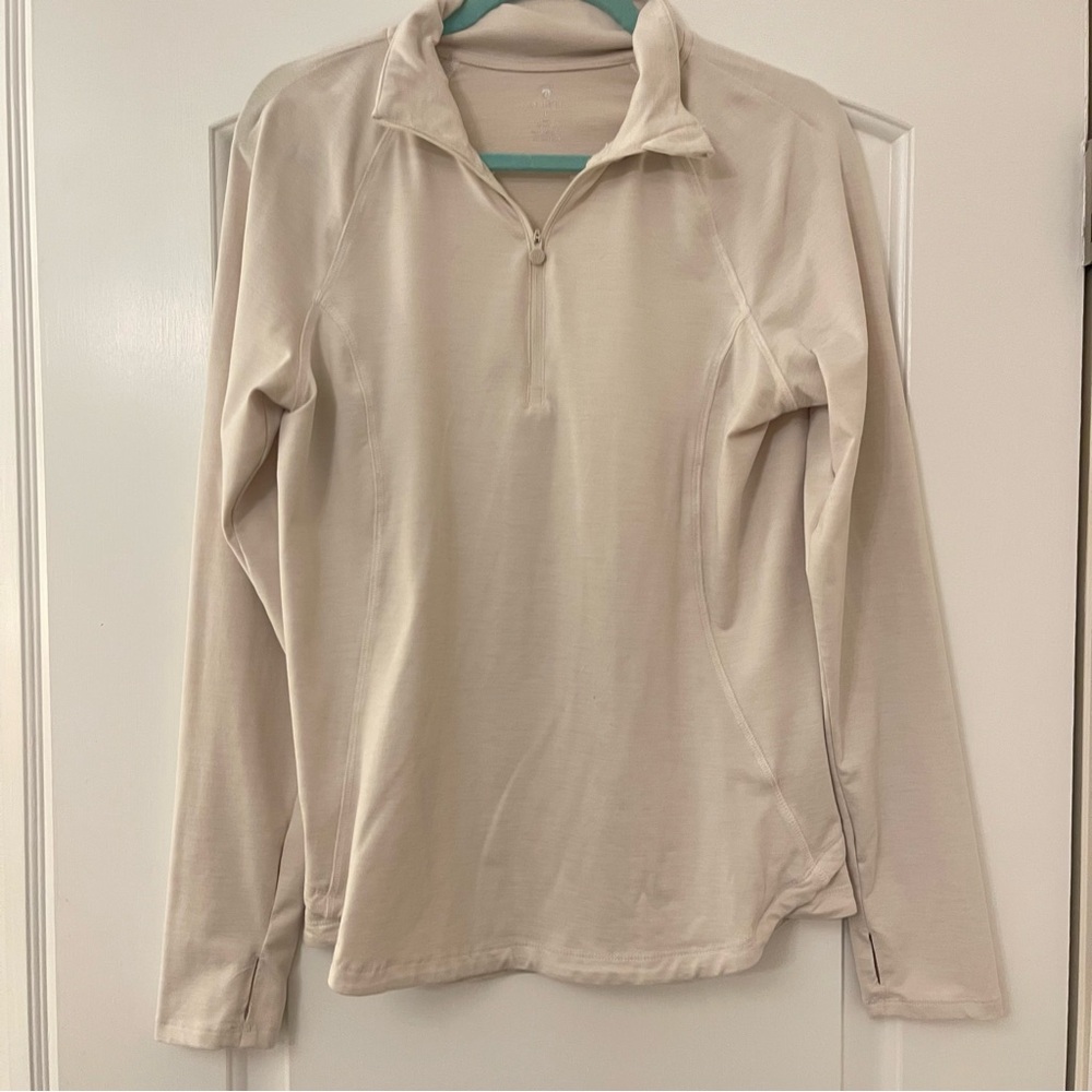 Apana Cream Quarter-Zip Pullover